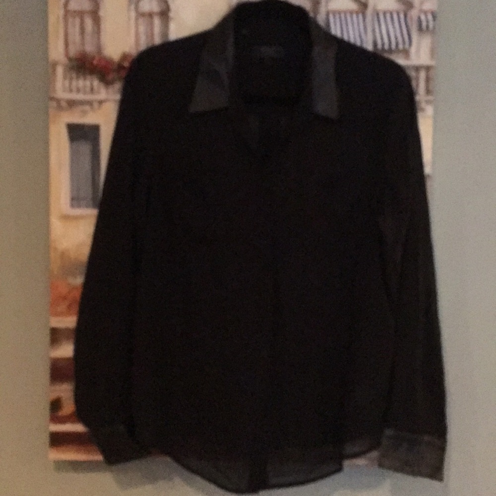 Guess Leather Trim Top